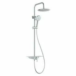 BAUHAUS Camargue Duschsystem Texas Anzahl Strahlarten: 3 Stk., Chrom