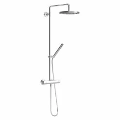BAUHAUS Hansa Tempra Duschsystem Style Mit Thermostatarmatur, Lochabstand: 95 Cm, Anzahl Strahlarten: 2 Stk., Chrom