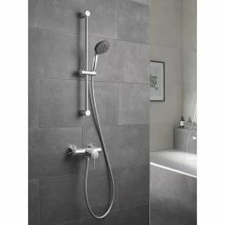 Alternative view of BAUHAUS Grohe Brausegarnitur Lochabstand: 47 Cm - 62 Cm, Art Strahl: Rainstrahl, Jetstrahl, Chrom, Anzahl Strahlarten: 2 Stk.