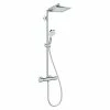 BAUHAUS Hansgrohe Crometta Duschsystem E 240 Mit Thermostatarmatur, Lochabstand: 103,4 Cm, Anzahl Strahlarten: 2 Stk., Chrom