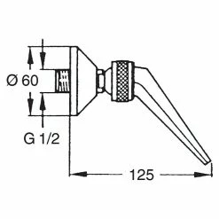 BAUHAUS Hansa Jet Kopfbrause 12,5 Cm, 49,8 L/min Bei 3 Bar, Anzahl Funktionen: 1, Chrom -Bauhaus Geschäft 12 1302