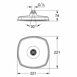 BAUHAUS Grohe Kopfbrause Grandera 210 22,1 X 22,1 Cm, 18 L/min Bei 3 Bar, Chrom 5 BAUHAUS Grohe Kopfbrause Grandera 210 22,1 X 22,1 Cm, 18 L/min Bei 3 Bar, Chrom -Bauhaus Geschäft 12 1405