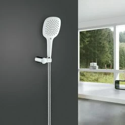 BAUHAUS Mixomat Brause-Set Gulfoss Chrom/Weiß -Bauhaus Geschäft 12 1441