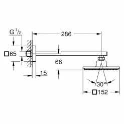 BAUHAUS Grohe Euphoria Cube Kopfbrausen-Set 152 15,2 X 15,2 Cm, 9,5 L/min Bei 3 Bar, Chrom -Bauhaus Geschäft 12 1456