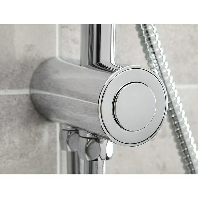 BAUHAUS Mixomat Duschsystem Dallas Mit Umsteller, Lochabstand: 67 Cm, Anzahl Strahlarten: 5 Stk., Chrom/Anthrazit 8 BAUHAUS Mixomat Duschsystem Dallas Mit Umsteller, Lochabstand: 67 Cm, Anzahl Strahlarten: 5 Stk., Chrom/Anthrazit – Bild 6