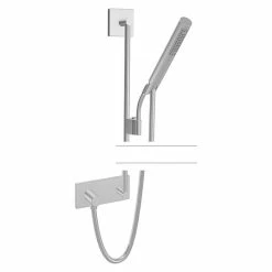 BAUHAUS Hansa Living Brausegarnitur Art Strahl: Intensiver Duschregen, Chrom