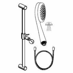 BAUHAUS Hansa Medijet Brausegarnitur Lochabstand: 91,5 Cm, Art Strahl: Weicher Duschstrahl, Chrom 6 BAUHAUS Hansa Medijet Brausegarnitur Lochabstand: 91,5 Cm, Art Strahl: Weicher Duschstrahl, Chrom -Bauhaus Geschäft 12 1553