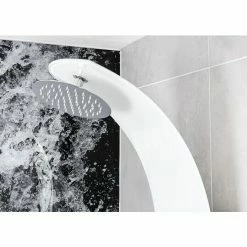 BAUHAUS Camargue Duschpaneel Sylt 2.0 Höhe: 132 Cm, Mit Einhebelmischer, Weiß -Bauhaus Geschäft 12 1569