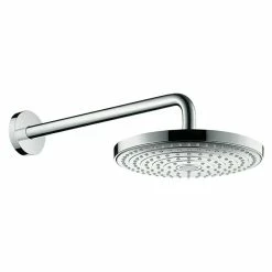 BAUHAUS Hansgrohe Kopfbrausen-Set Raindance Select S 240 Durchmesser: 24 Cm, 17 L/min Bei 3 Bar, Wandmontage, Chrom