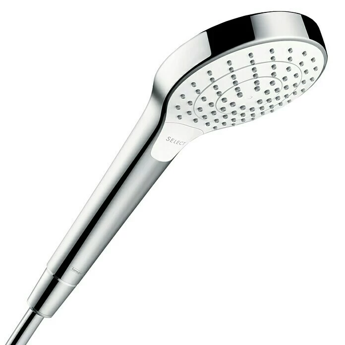 BAUHAUS Hansgrohe Handbrause Croma Select S Vario Anzahl Funktionen: 3, Durchmesser: 11 Cm, Weiß/Chrom 3 BAUHAUS Hansgrohe Handbrause Croma Select S Vario Anzahl Funktionen: 3, Durchmesser: 11 Cm, Weiß/Chrom
