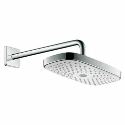 BAUHAUS Hansgrohe Kopfbrausen-Set Raindance Select E 300 16 X 30 Cm, 15 L/min Bei 3 Bar, Wandmontage, Weiß/Chrom
