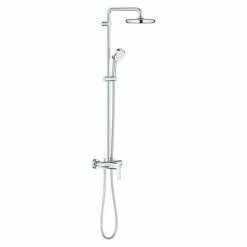 BAUHAUS Grohe Tempesta Cosmopolitan Duschsystem Mit Einhebelmischer, Lochabstand: 101,1 Cm, Anzahl Strahlarten: 2 Stk., Chrom