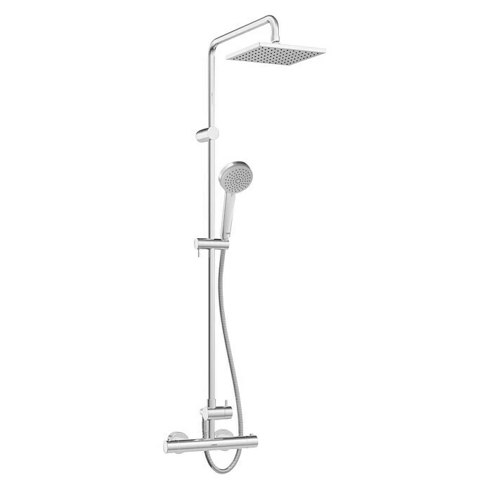 BAUHAUS Hansa Unita Duschsystem Mit Thermostatarmatur, Lochabstand: 83 Cm, Anzahl Strahlarten: 3 Stk., Chrom, Höhe: 111 Cm 3 BAUHAUS Hansa Unita Duschsystem Mit Thermostatarmatur, Lochabstand: 83 Cm, Anzahl Strahlarten: 3 Stk., Chrom, Höhe: 111 Cm