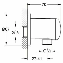 BAUHAUS Grohe Brauseanschluss Relexa Typ 2 ½″, Chrom 13 BAUHAUS Grohe Brauseanschluss Relexa Typ 2 ½″, Chrom -Bauhaus Geschäft 12 1744