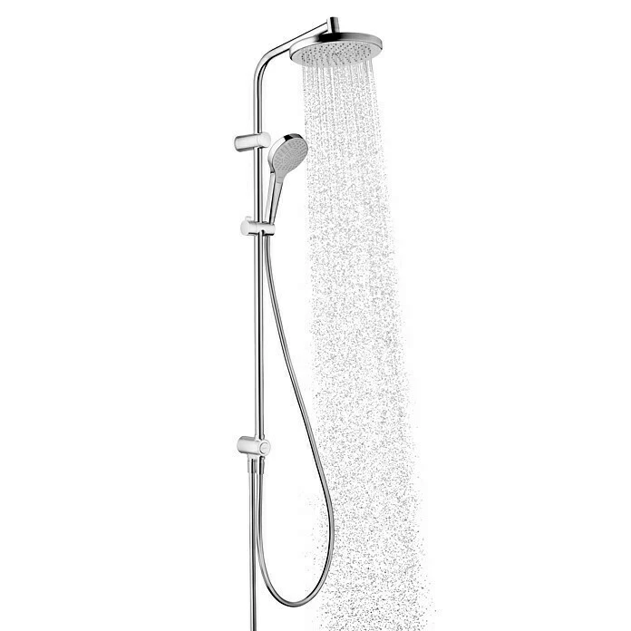 BAUHAUS Hansgrohe Duschsystem My Select S Showerpipe 220 Lochabstand: 88 Cm, Anzahl Strahlarten: 3 Stk., Chrom 4 BAUHAUS Hansgrohe Duschsystem My Select S Showerpipe 220 Lochabstand: 88 Cm, Anzahl Strahlarten: 3 Stk., Chrom – Bild 2