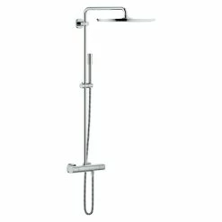 BAUHAUS Grohe Duschsystem Rainshower 400 Mit Thermostatarmatur, Lochabstand: 101,3 Cm, Anzahl Strahlarten: 1 Stk., Chrom