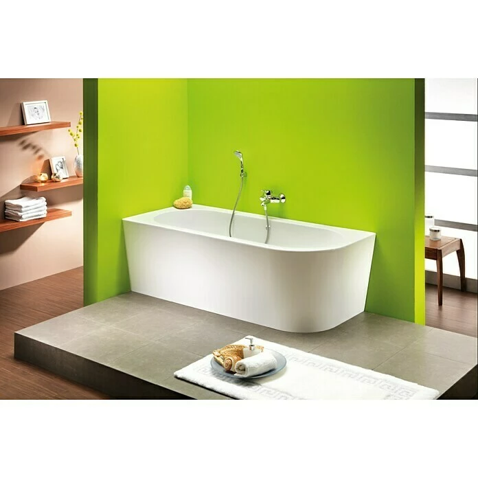BAUHAUS Ottofond Badewanne Siesta Corner Rechtsseitig, 178 X 78 Cm, Sanitäracryl, Weiß 3 BAUHAUS Ottofond Badewanne Siesta Corner Rechtsseitig, 178 X 78 Cm, Sanitäracryl, Weiß