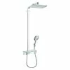BAUHAUS Hansgrohe Duschsystem Raindance E Showerpipe 360 Mit Thermostatarmatur, Anzahl Strahlarten: 3 Stk., Chrom, Höhe: 110 Cm