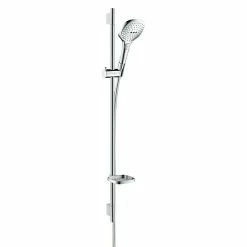 BAUHAUS Hansgrohe Brausegarnitur Raindance Select E 120 Lochabstand: 91,5 Cm, Art Strahl: Rain, RainAir, Whirl, Chrom