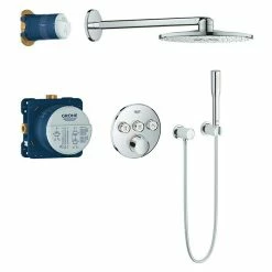 BAUHAUS Grohe SmartControl Überkopfbrausen-Set Chrom, Rund, Metall, Anzahl Funktionen: 2