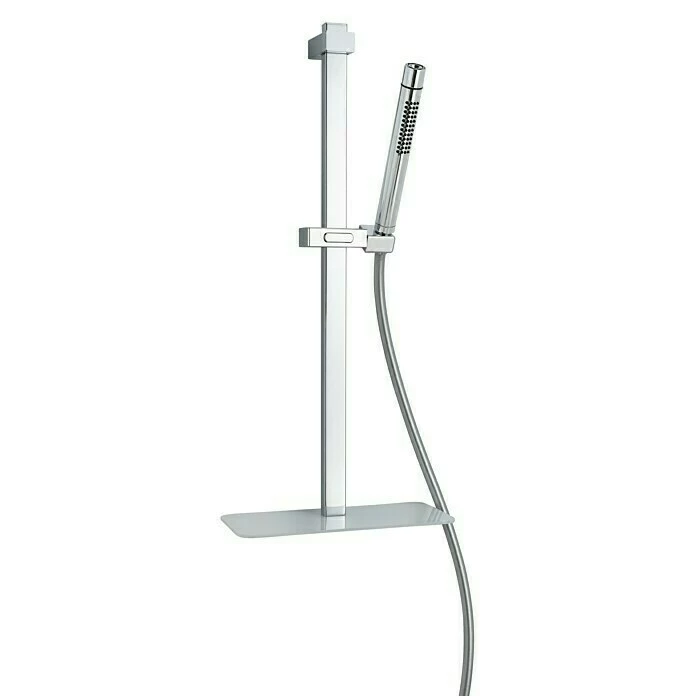 BAUHAUS Camargue Brausestange Umbal Höhe: 65 Cm, Lochabstand: Variabel, Mit Ablage, Chrom 4 BAUHAUS Camargue Brausestange Umbal Höhe: 65 Cm, Lochabstand: Variabel, Mit Ablage, Chrom – Bild 2