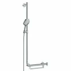 BAUHAUS Hansgrohe Brausegarnitur Raindance Select S 120 Art Strahl: Rain, RainAir, Whirl, Chrom, Halterung Rechts