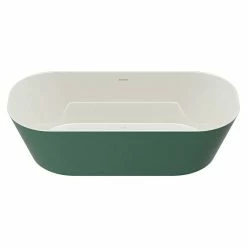 Alternative view of BAUHAUS Camargue Freistehende Badewanne Torino L X B: 170 X 80 Cm, 268 L, Sanitäracryl, Grün/Weiß