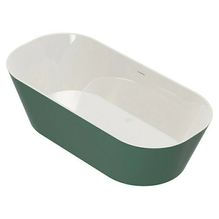 BAUHAUS Camargue Freistehende Badewanne Torino L X B: 170 X 80 Cm, 268 L, Sanitäracryl, Grün/Weiß 5 BAUHAUS Camargue Freistehende Badewanne Torino L X B: 170 X 80 Cm, 268 L, Sanitäracryl, Grün/Weiß – Bild 3