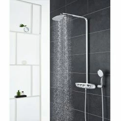 BAUHAUS Grohe Rainshower SmartControl Duschsystem 360 Mit Thermostatarmatur, Lochabstand: 100,6 Cm, Anzahl Strahlarten: 3 Stk., Chrom