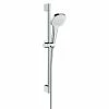 BAUHAUS Hansgrohe Brausegarnitur Croma Select E Vario Lochabstand: 62,5 Cm, Art Strahl: Rain, TurboRain, IntenseRain, Chrom/Weiß