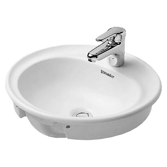 BAUHAUS Duravit Waschschale Manua Durchmesser: 48 Cm, Mit Schmutzabweisender Glasur, Hahnloch: Mitte, Mit Überlauf, Weiß 3 BAUHAUS Duravit Waschschale Manua Durchmesser: 48 Cm, Mit Schmutzabweisender Glasur, Hahnloch: Mitte, Mit Überlauf, Weiß