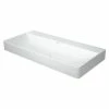 BAUHAUS Duravit DuraSquare Waschtisch 100 X 47 Cm, Mit Schmutzabweisender Glasur, Hahnloch: Ohne, Ohne Überlauf, Weiß, Geschliffen -Bauhaus Geschäft 12 2095