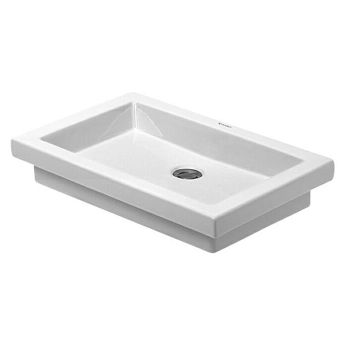 BAUHAUS Duravit 2nd Floor Einbauwaschbecken 58 X 41,5 Cm, Mit Schmutzabweisender Glasur, Hahnloch: Ohne, Ohne Überlauf, Weiß 3 BAUHAUS Duravit 2nd Floor Einbauwaschbecken 58 X 41,5 Cm, Mit Schmutzabweisender Glasur, Hahnloch: Ohne, Ohne Überlauf, Weiß