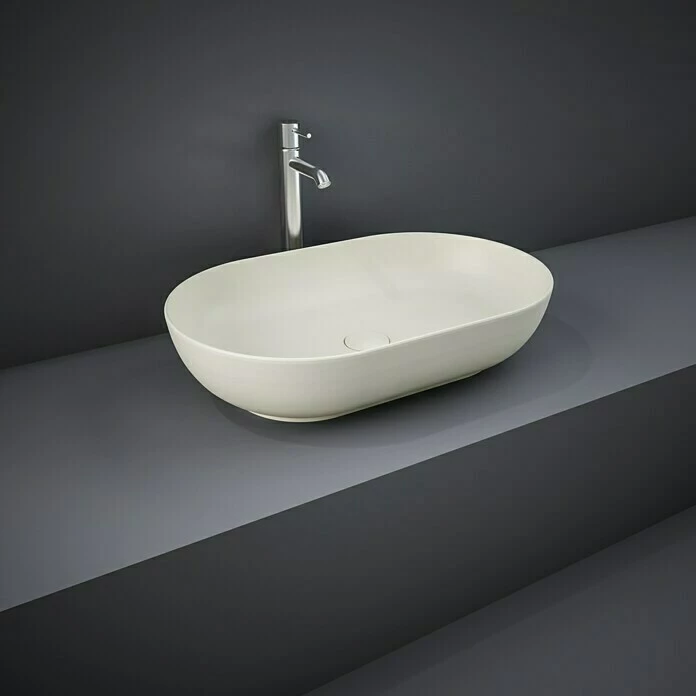 BAUHAUS Feeling Aufsatzwaschbecken 55 X 35 Cm, Ohne Spezialglasur, Hahnloch: Ohne, Ohne Überlauf, Greige, Matt 3 BAUHAUS Feeling Aufsatzwaschbecken 55 X 35 Cm, Ohne Spezialglasur, Hahnloch: Ohne, Ohne Überlauf, Greige, Matt