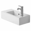 BAUHAUS Duravit Vero Waschbecken 50 X 25 Cm, Ohne Spezialglasur, Hahnloch: Links, Mit Überlauf, Weiß