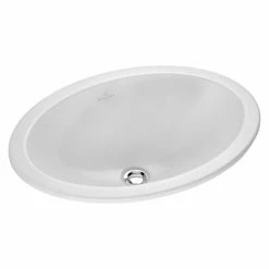 BAUHAUS Villeroy & Boch Loop+Friends Einbauwaschbecken 66 X 47 Cm, Mit Schmutzabweisender Glasur, Hahnloch: Ohne, Mit Überlauf, Weiß