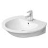 BAUHAUS Duravit Darling New Waschtisch 65 X 55 Cm, Ohne Spezialglasur, Hahnloch: Mitte, Anzahl Hahnlöcher: 1, Weiß