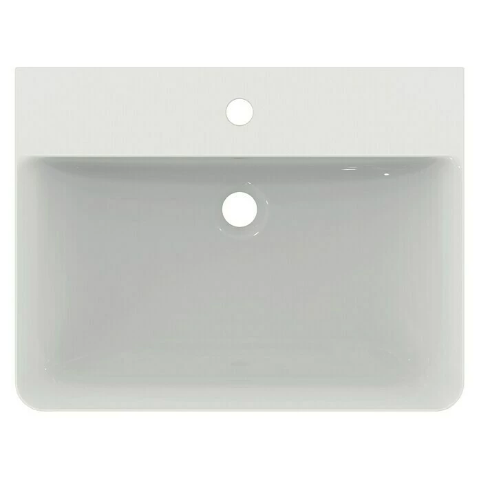 BAUHAUS Ideal Standard Connect Air Waschtisch 60 X 46 Cm, Ohne Spezialglasur, Hahnloch: Mitte, Mit Überlauf, Weiß 8 BAUHAUS Ideal Standard Connect Air Waschtisch 60 X 46 Cm, Ohne Spezialglasur, Hahnloch: Mitte, Mit Überlauf, Weiß – Bild 6