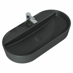 BAUHAUS Inspira Aufsatzwaschbecken 81 X 41 Cm, Keramik, Anthrazit -Bauhaus Geschäft 12 2323