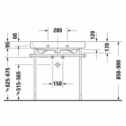 BAUHAUS Duravit Happy D.2 Waschtisch 80 X 50,5 Cm, Mit Schmutzabweisender Glasur, Hahnloch: Mitte, Mit Überlauf, Weiß, Ungeschliffen -Bauhaus Geschäft 12 2334