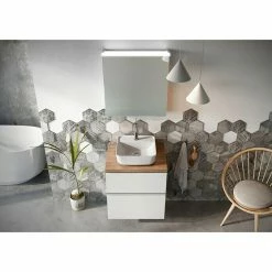 BAUHAUS Riva Look Aufsatzwaschbecken 39 X 39 Cm, Keramik, Weiß -Bauhaus Geschäft 12 2366