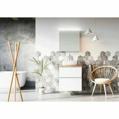 BAUHAUS Riva Look Aufsatzwaschbecken 39 X 39 Cm, Keramik, Weiß -Bauhaus Geschäft 12 2367