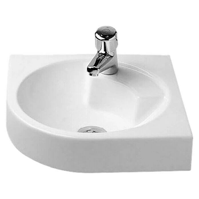 BAUHAUS Duravit Architec Waschtisch 63,5 X 54 Cm, Ohne Spezialglasur, Hahnloch: Mitte, Ohne Überlauf, Weiß 3 BAUHAUS Duravit Architec Waschtisch 63,5 X 54 Cm, Ohne Spezialglasur, Hahnloch: Mitte, Ohne Überlauf, Weiß