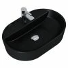 BAUHAUS Inspira Aufsatzwaschbecken 62 X 41 Cm, Keramik, Schwarz