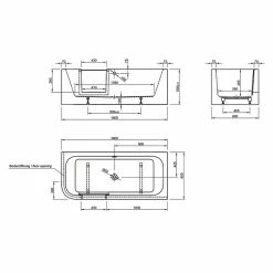 BAUHAUS Ottofond Badewanne Pueblo 180 X 80 Cm, Linksseitig, Mit Ab- & Überlaufgarnitur, Sanitäracryl, Weiß 13 BAUHAUS Ottofond Badewanne Pueblo 180 X 80 Cm, Linksseitig, Mit Ab- & Überlaufgarnitur, Sanitäracryl, Weiß -Bauhaus Geschäft 12 244