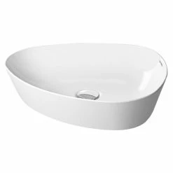 BAUHAUS Duravit Cape Cod Aufsatzwaschbecken 50 X 40,5 Cm, Mit Schmutzabweisender Glasur, Hahnloch: Ohne, Ohne Überlauf, Weiß, Matt