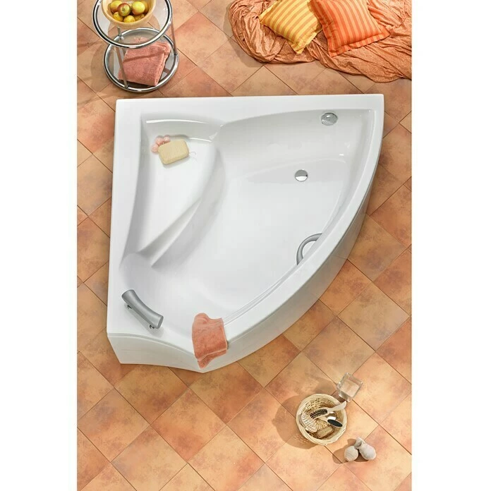 BAUHAUS Ottofond Eckbadewanne Santorin Linksseitig, 150 X 150 Cm, Sanitäracryl, Weiß 3 BAUHAUS Ottofond Eckbadewanne Santorin Linksseitig, 150 X 150 Cm, Sanitäracryl, Weiß