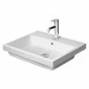 BAUHAUS Duravit Vero Air Einbauwaschbecken 55 X 45,5 Cm, Mit Schmutzabweisender Glasur, Hahnloch: Mitte, Mit Überlauf, Weiß