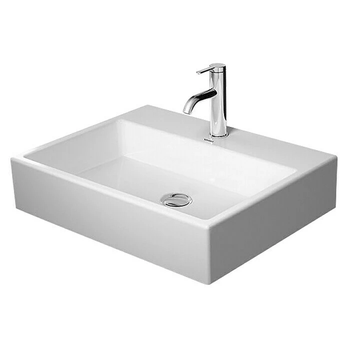 BAUHAUS Duravit Vero Air Waschtisch 60 X 47 Cm, Ohne Spezialglasur, Hahnloch: Mitte, Ohne Überlauf, Weiß, Ungeschliffen 3 BAUHAUS Duravit Vero Air Waschtisch 60 X 47 Cm, Ohne Spezialglasur, Hahnloch: Mitte, Ohne Überlauf, Weiß, Ungeschliffen