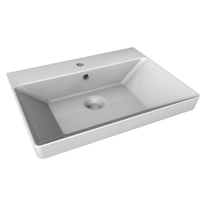 BAUHAUS Modern 3.0 Einbauwaschbecken 60 X 46 Cm, Keramik, Weiß 3 BAUHAUS Modern 3.0 Einbauwaschbecken 60 X 46 Cm, Keramik, Weiß